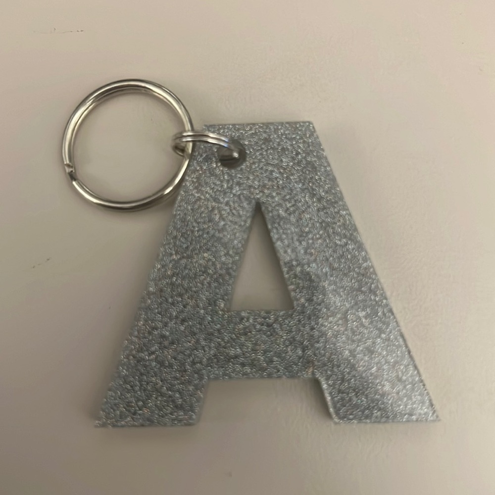 Silver “A” Keychain